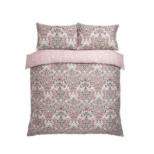William Morris At Home Rose Brick Pink Sage Duvet Cover Set
